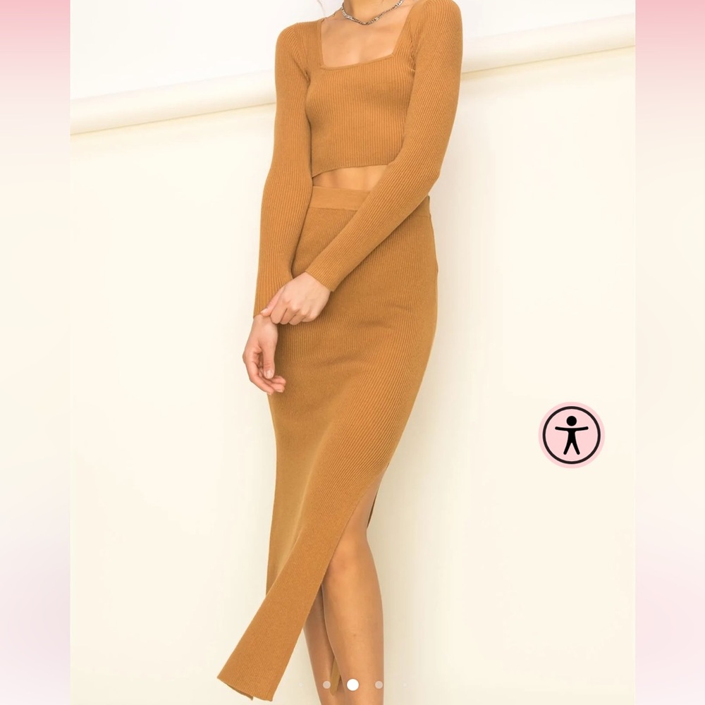 NWT super soft maxi skirt set